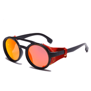 Round frame retro aviator sunglasses, view 6 - MRSLM