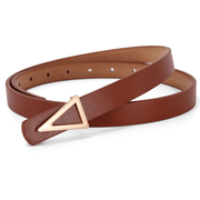 women's thin belt with alloy buckle, view 5 - MRSLM