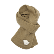 Knitted plain scarf, view 2 - MRSLM