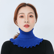 women's wool knit triangle bib neck warmer, view 11 - MRSLM