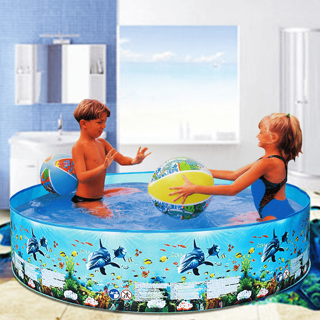 183/244X38Cm No Need Inflatable Swimming Pool Summer Holiday Children Paddling Pools Beach Family Game Pool - MRSLM