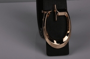 Casual Fashion Women'S Alloy Belt with Jersey Buckle - MRSLM