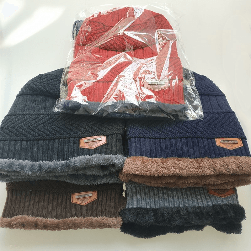 men's wool knitted hat, view 4 - MRSLM