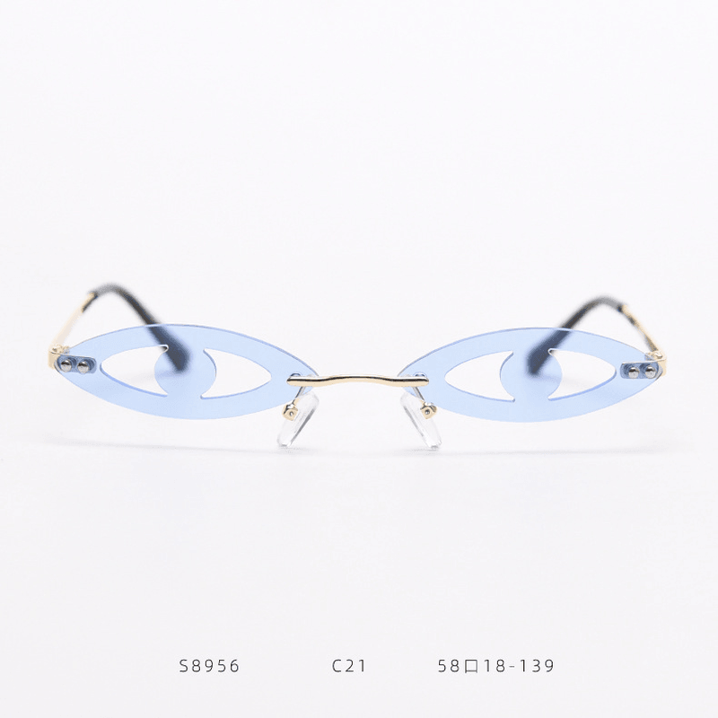 funny eye shape party sunglasses, view 4 - MRSLM