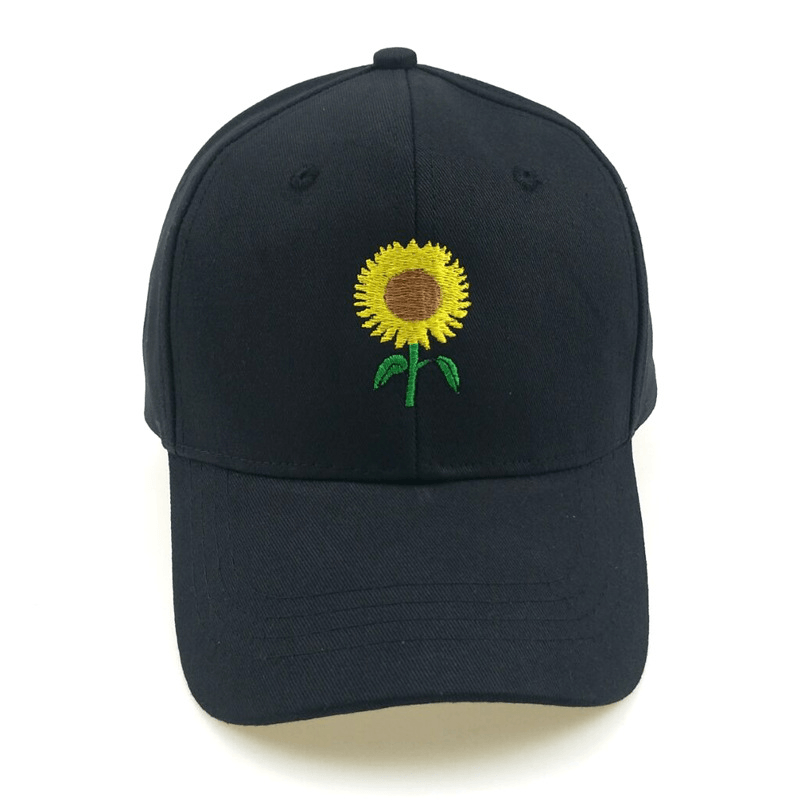 sunflower embroidered baseball cap, view 6 - MRSLM