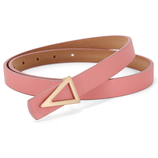 women's thin belt with alloy buckle, view 3 - MRSLM