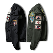 men's baseball collar zip jacket, view 4 - MRSLM