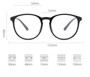 ultra light TR90 eyeglass frame, view 5 - MRSLM