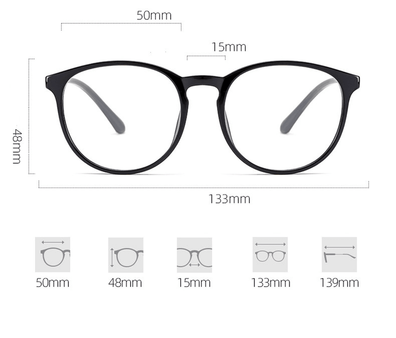 ultra light TR90 eyeglass frame, view 5 - MRSLM