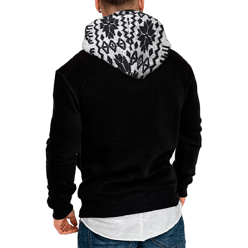 christmas fawn hooded slim sweatshirt, view 5 - MRSLM