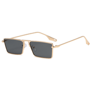Korean fashion small metal frame sunglasses, view 3 - MRSLM