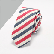 men's cotton linen necktie, view 8 - MRSLM