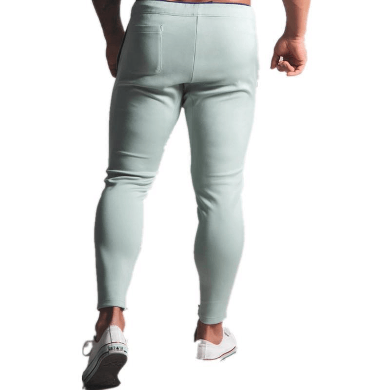 Slim-Fit Feet Sweatpants, Long Casual Fitness Pants - MRSLM