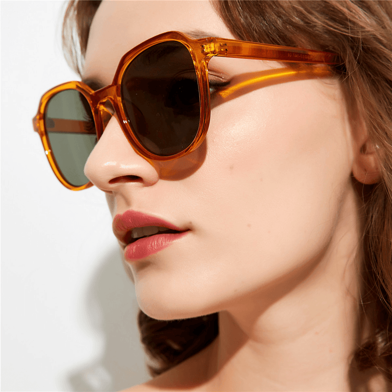 retro transparent square sunglasses, view 5 - MRSLM