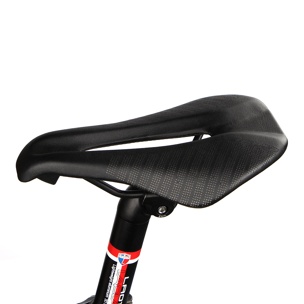 GUB 1218 Carbon Fiber+Leather Breathable Bicycle Saddle Comfort Lightweight Cycling Seat Cushion Pads for MTB Road Bike - MRSLM