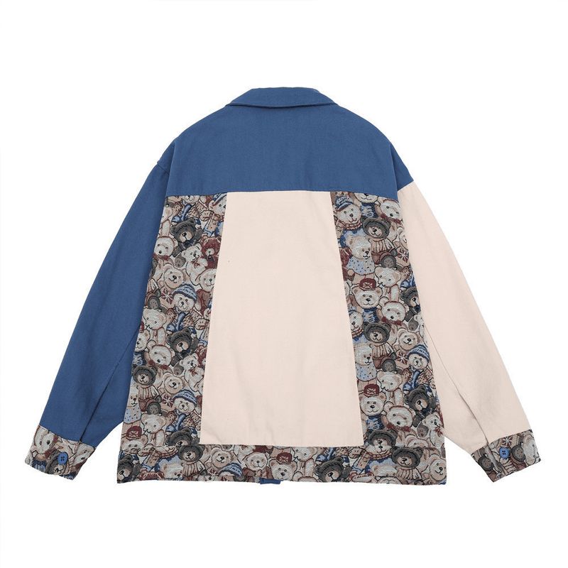 Men's retro contrast-stitched jacket, view 4 - MRSLM