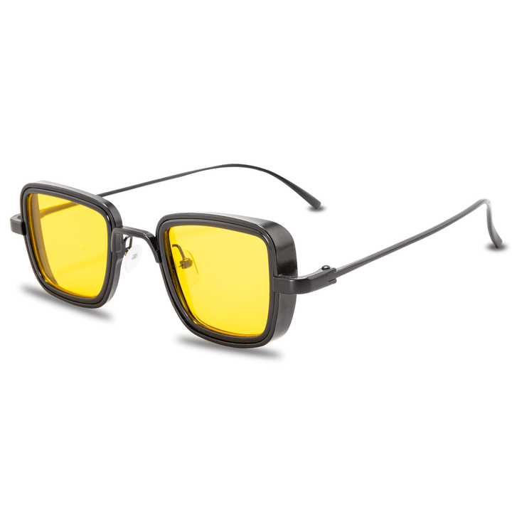 New Indian Sunglasses Men'S Retro Thick-Edge Metal Frame Trendy Sunglasses - MRSLM