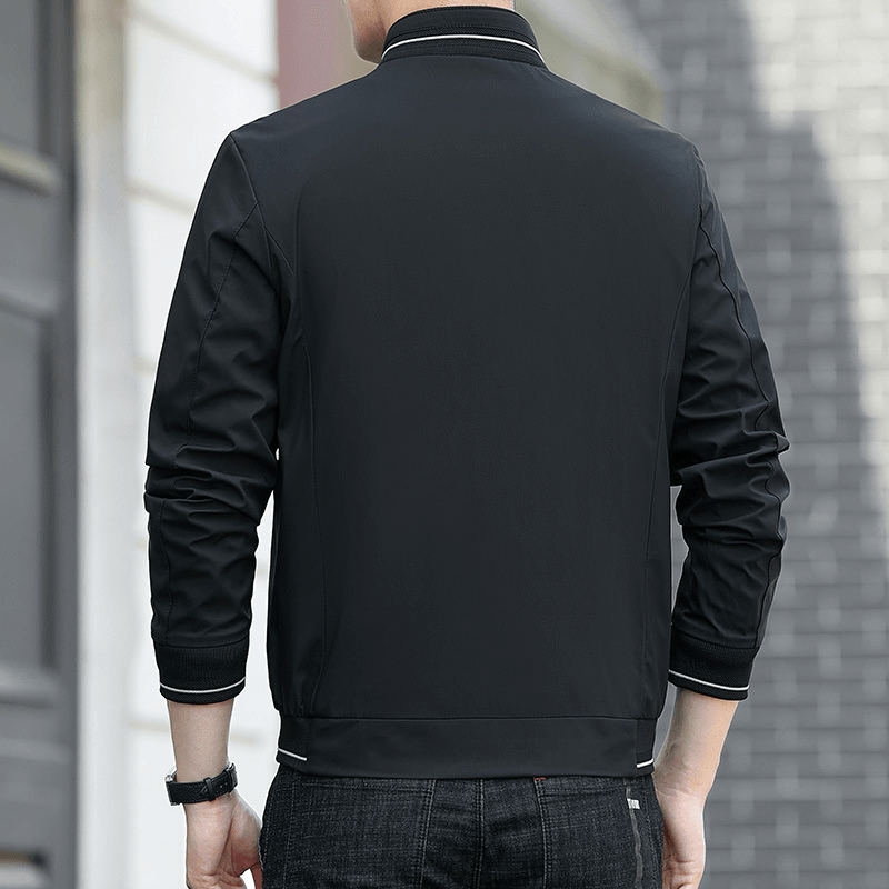 men's korean style zip jacket, view 4 - MRSLM