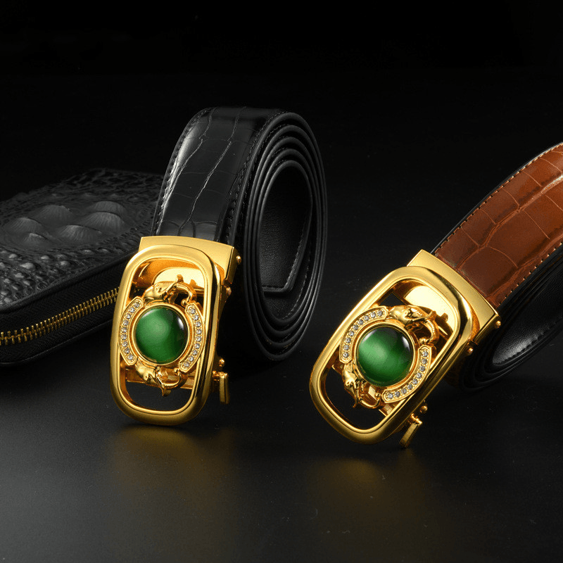 Men's embossed automatic buckle belt - MRSLM