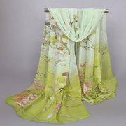 women's printed chiffon scarf, view 6 - MRSLM