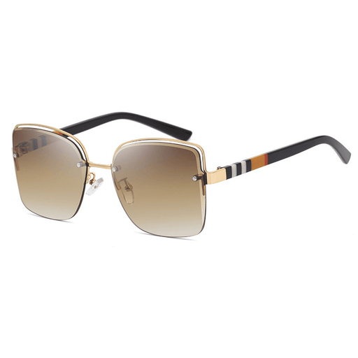 Big frame diamond trim butterfly sunglasses - MRSLM