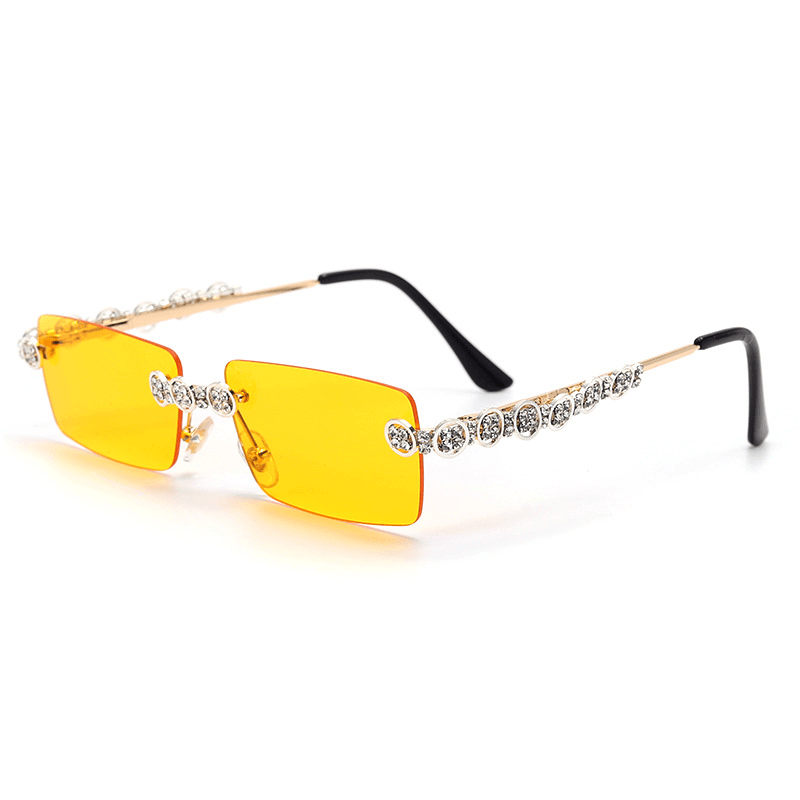 retro small square metal sunglasses, view 10 - MRSLM