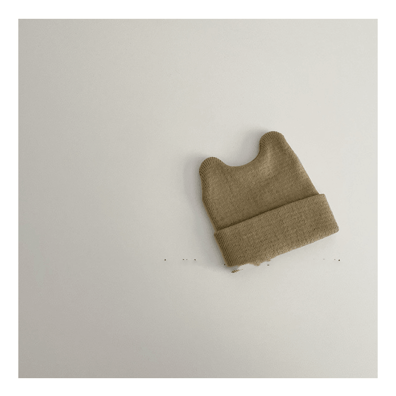 Children's knitted pullover cap, view 3 - MRSLM