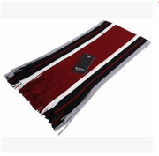 striped tassel scarf, view 5 - MRSLM