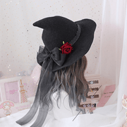 Halloween witch hat with bow, view 5 - MRSLM