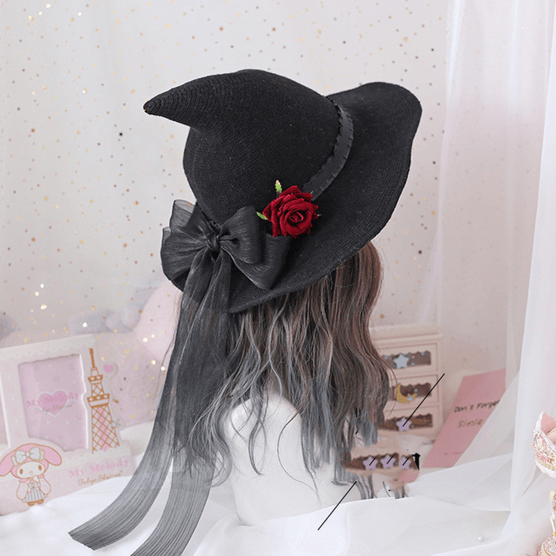 Halloween witch hat with bow, view 5 - MRSLM