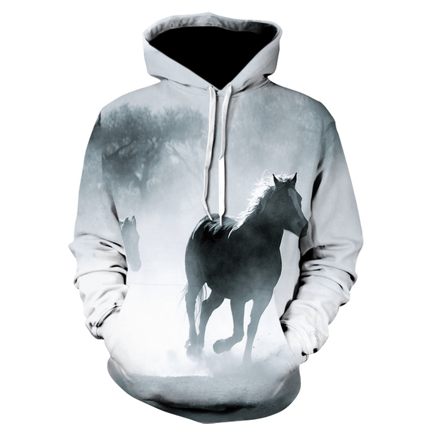 New Digital Print Hoodie Sweater