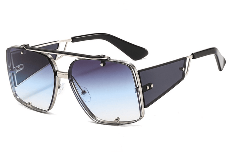 retro metal big frame sunglasses, view 6 - MRSLM