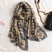 fringed ethnic cotton linen scarf, view 15 - MRSLM