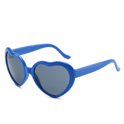 peach heart cat-eye sunglasses, view 4 - MRSLM
