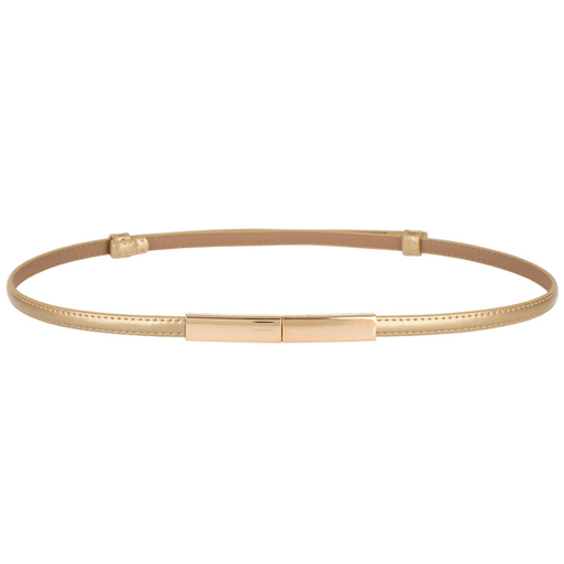 Women's thin leather belt, view 6 - MRSLM