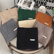 knitted hollow warm scarf, view 2 - MRSLM
