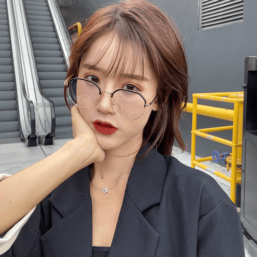 retro round thin metal frame glasses - MRSLM