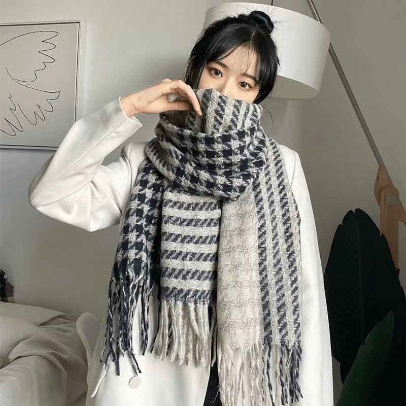 Women's warm imitation wool scarf, view 18 - MRSLM