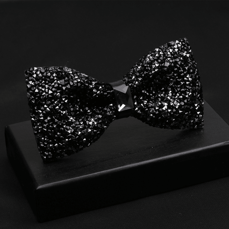 men's shiny bow tie, view 9 - MRSLM