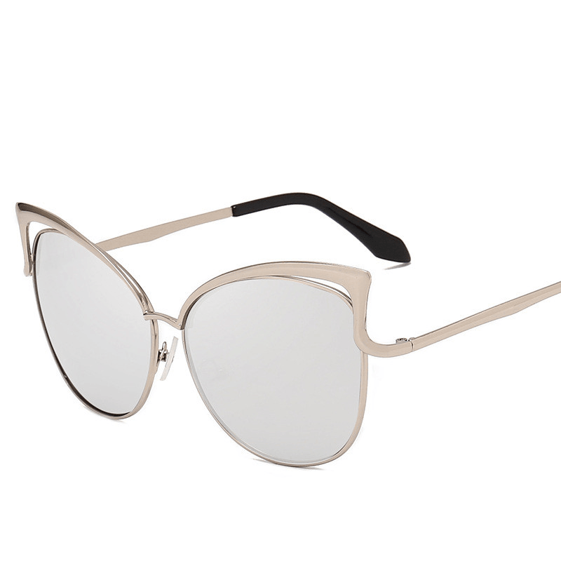 Women's colorful lens metal sunglasses, view 9 - MRSLM
