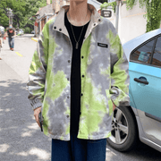 Men's tie-dye cotton baseball jacket, view 5 - MRSLM