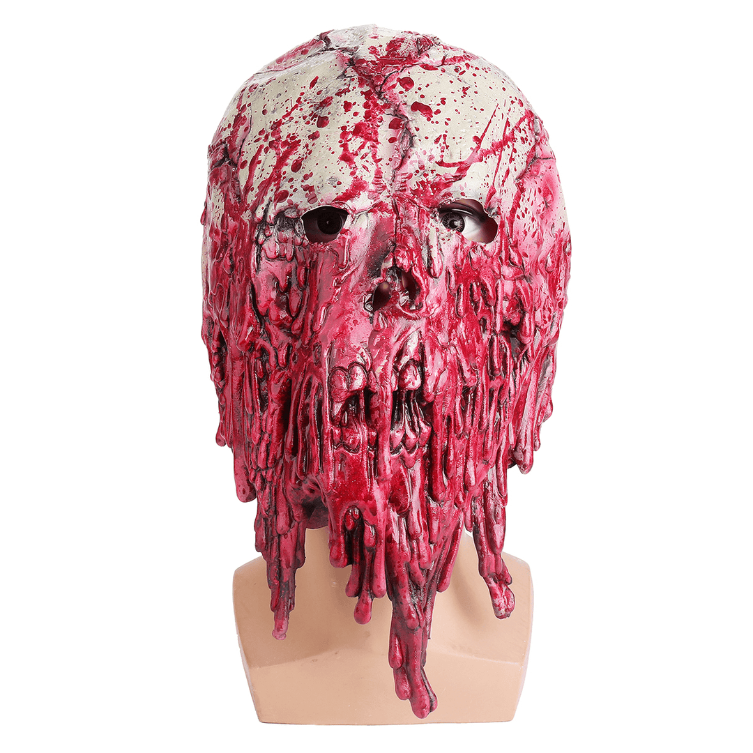 Halloween Mask Bloody Festival Skull Zombie Latex Cosplay Horror Costume Props Mask - MRSLM