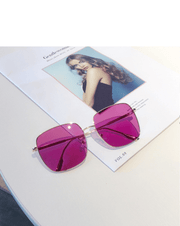 Square metal frame sunglasses, view 4 - MRSLM