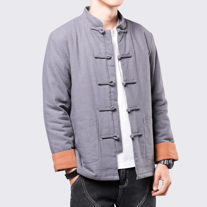 men's padded button jacket, view 6 - MRSLM
