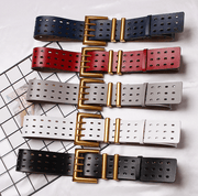women's solid color wide belt - MRSLM