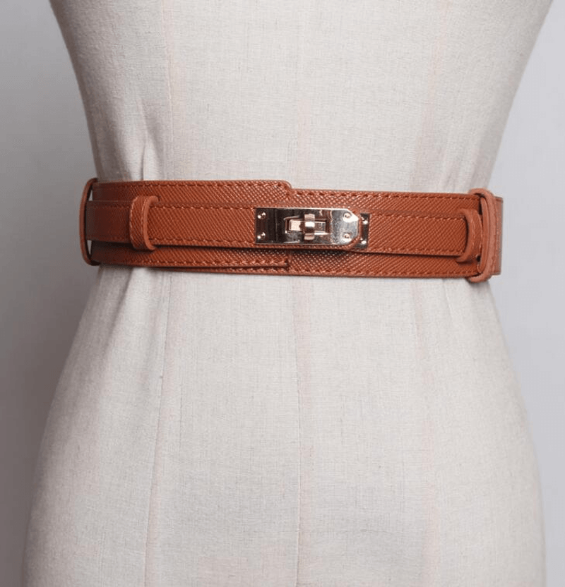 women's simple imitation leather belt - MRSLM