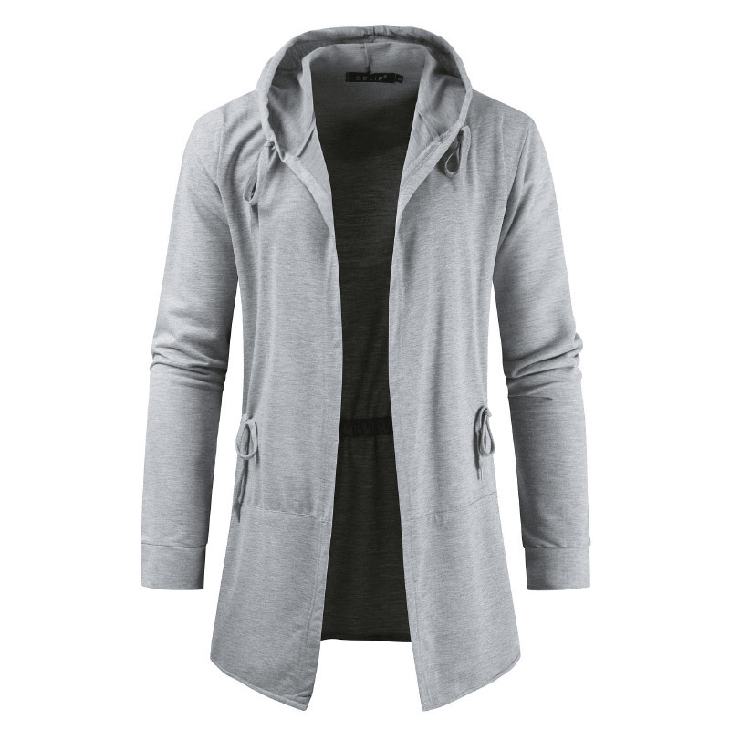 men's Korean hooded cardigan jacket, view 5 - MRSLM