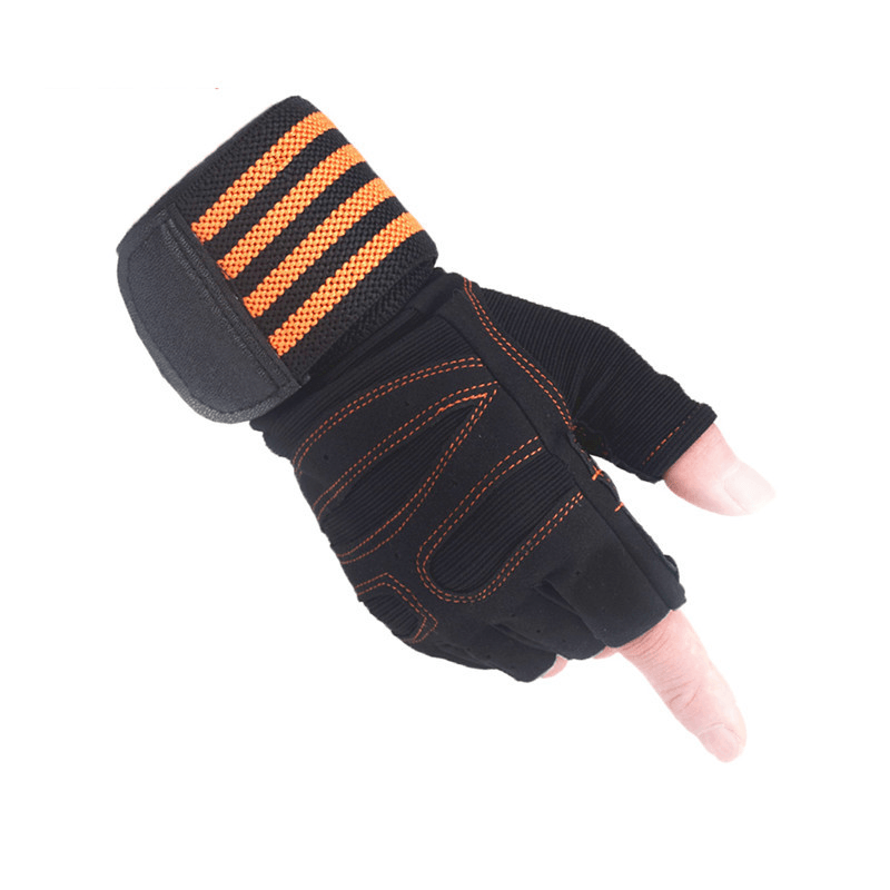 Half-finger compression gym gloves, view 6 - MRSLM