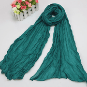 Plain candy color fold scarf, view 7 - MRSLM