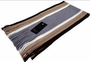 striped tassel scarf, view 8 - MRSLM